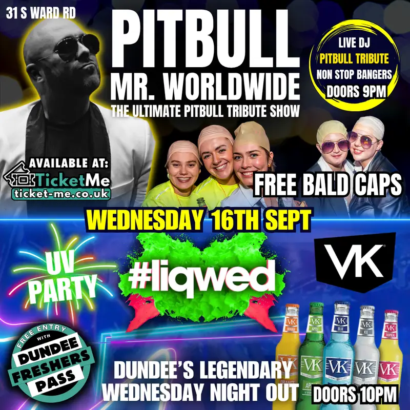 Pitbull Tribute 😎 LIQWED VK & UV Party